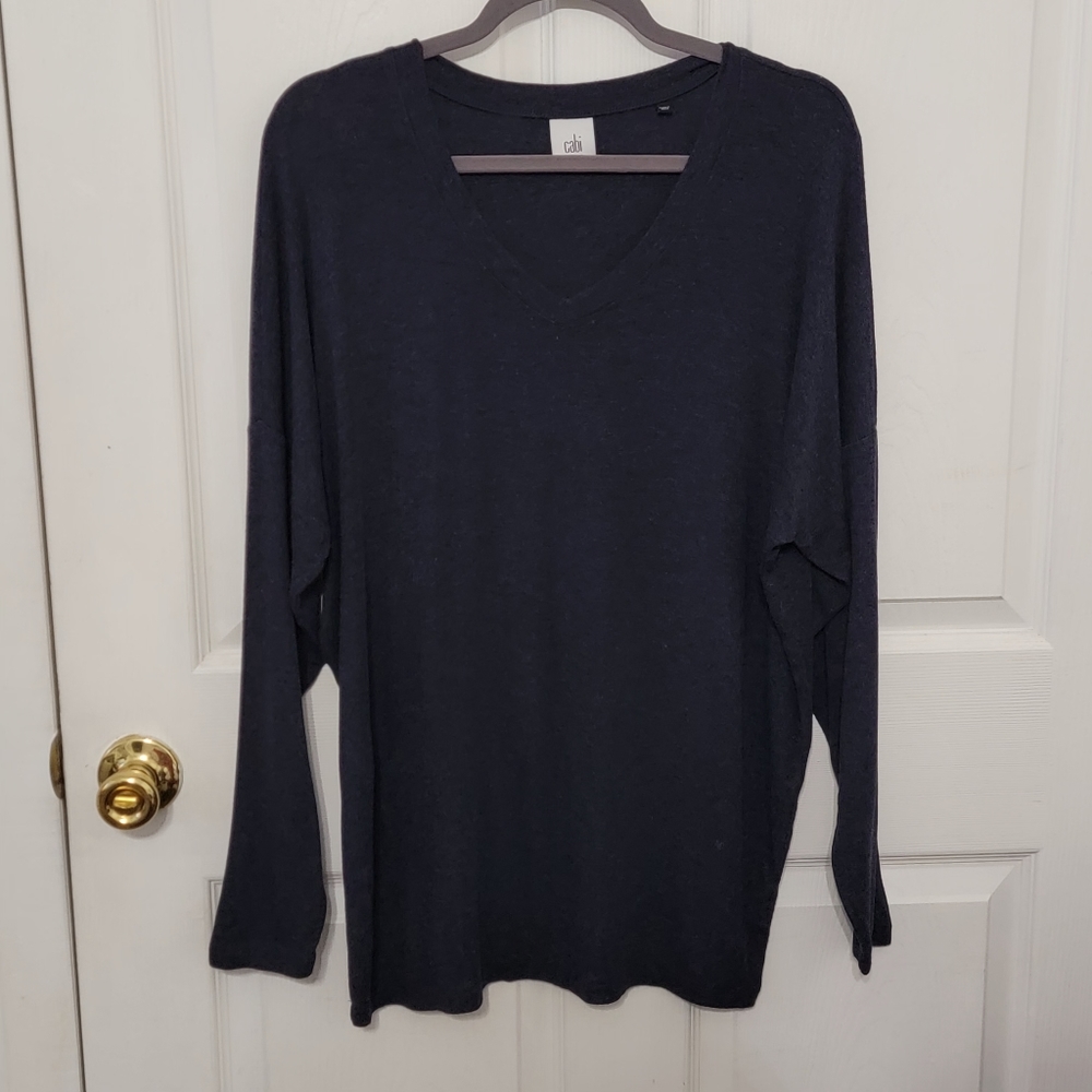 Cabi Long Sleeve V-neck Shirt